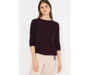 Rundhalspullover CECIL, Damen, Gr. XXL (46), eggplant rot, Strick, Obermaterial: 65% Polyamid, 23% Polyester, 12% Viskose, unifarben, lässig geschnitten hüftbedeckend, U-Boot-Ausschnitt, Pullover Rund
