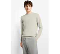 Rundhalspullover CINQUE "CIWALLES", Herren, Gr. XXL, beige (hellbeige), Strick, Obermaterial: 50% Baumwolle, 50% Lyocell, unifarben, slim fit, Rundhals, Bündchen, Pullover Rundhalspullover, mit Logopr