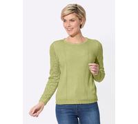 Rundhalspullover CLASSIC BASICS "Pullover", Damen, Gr. 48, grün (lindgrün), 100% Polyacryl, unifarben, Pullover Rundhalspullover (64178529-48) lindgrün