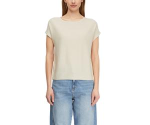 Rundhalspullover COMMA, Damen, Gr. 40, eggnog, Strick, Obermaterial: 65% Viskose, 35% Polyester, Glitzermuster, loose fit normal, Rundhals, Pullover Rundhalspullover, mit Glitzergarn (42634228-40) egg