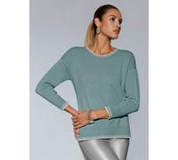 Rundhalspullover CREATION L "Modal-Mix-Pullover", Damen, Gr. 42, jade, 48% Modal, 28% Polyester, 19% Polyamid, 5% metallisierte Fasern, unifarben, Pullover Rundhalspullover (98096145-42) jade