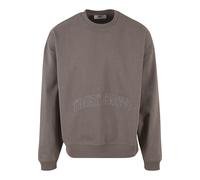 Rundhalspullover DEF "DEF DEF Trust Issues Pullover", Herren, Gr. M, tornado, 80% Baumwolle, 20% Polyester, unifarben, normal, Rundhals, Pullover Rundhalspullover (77032920-M) tornado