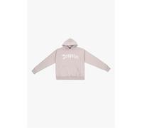 Rundhalspullover DROPSIZE "Dropsize HEAVY LOGO DESIGN HOODIE", Herren, Gr. L, pumice stone, 70% Baumwolle, 30% Polyester, mehrfarbig, oversize, ohne Ausschnitt, Sweatshirts Rundhalspullover (70722541-