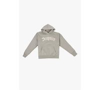 Rundhalspullover DROPSIZE "Dropsize HEAVY LOGO DESIGN HOODIE", Herren, Gr. M, abbey stone, 70% Baumwolle, 30% Polyester, mehrfarbig, oversize, ohne Ausschnitt, Sweatshirts Rundhalspullover (74602928-M