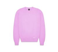 Rundhalspullover DROPSIZE "Dropsize Herren Super Heavy Blank Sweater", Herren, Gr. L, rosa (pink), 80% Baumwolle, 20% Polyester, unifarben, relaxed fit, Rundhals, Pullover Rundhalspullover (95376263-L