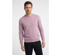 Rundhalspullover FYNCH-HATTON, Herren, Gr. XL, magnolia, Strick, Obermaterial: 100% Baumwolle, unifarben, regular fit taillenbedeckt, Rundhals, Rippbündchen, Pullover Rundhalspullover, aus Baumwolle,