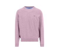 Rundhalspullover FYNCH-HATTON, Herren, Gr. XL, magnolia, Strick, Obermaterial: 100% Baumwolle, unifarben, regular fit taillenbedeckt, Rundhals, Rippbündchen, Pullover Rundhalspullover (62315306-XL) ma