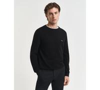 Gant Herren Cotton Pique C-Neck Pullover, Schwarz, M EU