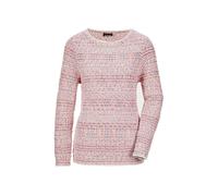 Rundhalspullover GOLDNER "Kurzgröße Langarm Strickpullover multicolor", Damen, Gr. 23, rosa (pink, gemustert), Obermaterial: 74% Baumwolle CO. 26% Polyester PES., normal, Rippe, Pullover Rundhalspullo