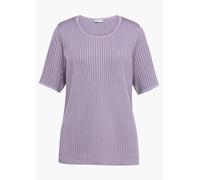 Rundhalspullover GOLDNER "Kurzgröße Pflegeleichter Pullover in hochwertiger Rippenstruktur", Damen, Gr. 24, lila (flieder), Obermaterial: 65% Polyacryl PAN. 35% Polyester PES., eng Sonstiges, Pullover