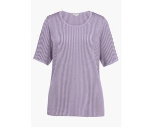 Rundhalspullover GOLDNER "Kurzgröße Pflegeleichter Pullover in hochwertiger Rippenstruktur", Damen, Gr. 22, lila (flieder), Obermaterial: 65% Polyacryl PAN. 35% Polyester PES., eng Sonstiges, Pullover