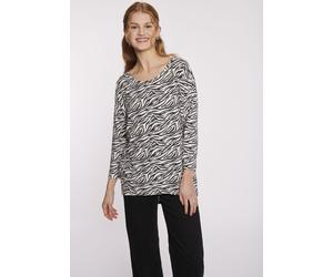 Rundhalspullover HAILY’S "3/4 P TP Mi44a", Damen, Gr. L (40), weiß (7391 sanftes weiß zebra), Strick, Obermaterial: 95% Polyester, 5% Elasthan, Rundhals, Pullover Rundhalspullover (65235230-L) 7391 sa