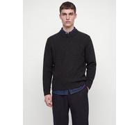 Rundhalspullover JACK & JONES "JJBLAKE KNIT CREW NECK SN", Herren, Gr. XS, dunkelgrau melange, Strick, Obermaterial: 74% Polyacryl, 18% Baumwolle, 8% Polyester, unifarben, relaxed fit normal, Rundhals