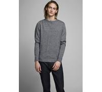 JACK & JONES Herren Pullover 'JJEBASIC KNIT CREW NECK' graumeliert, Größe L, 3933211 Graumeliert L