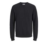 Rundhalspullover JACK & JONES "JJEBRODY KNIT CREW NECK", Herren, Gr. XXL, schwarz, Strick, Obermaterial: 100% Baumwolle, unifarben, normal, Rundhals, Bündchen, Pullover Rundhalspullover, Baumwolle (48