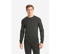 Rundhalspullover JACK & JONES "JJEEMIL KNIT CREW NECK NOOS", Herren, Gr. L, grau (dunkelgrau, meliert), Strick, Obermaterial: 60% Baumwolle, 20% Nylon, 20% Viskose, regular fit normal, Rundhals, Rippb