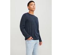 JACK & JONES Herren JJELEO Knit Crew Neck NOOS 12174001, Navy Blazer, L