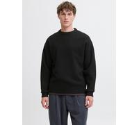 Jack & Jones Strickpullover JJESOHO OLLIE KNIT CREW NECK SN – Rundhals, Schwarz XXL