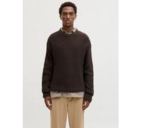 Rundhalspullover JACK & JONES "JJKAITO KNIT CREW NECK BF", Herren, Gr. S, delicioso, Strick, Obermaterial: 70% Polyacryl, 30% Baumwolle, unifarben, relaxed fit normal, Rundhals, Pullover Rundhalspullo