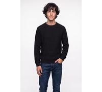 Rundhalspullover JACK & JONES "JPRBLACONNOR KNIT CREW NECK", Herren, Gr. XL, schwarz, Strick, Obermaterial: 100% Baumwolle, unifarben, regular fit normal, Rundhals, Bündchen, Pullover Rundhalspullover