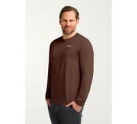 Rundhalspullover JACK WOLFSKIN "SKY THERMAL L/S M", Herren, Gr. L (52), hotchoc, Oberstoff: 100% POLYESTER, Pullover Rundhalspullover (59227448-L) hotchoc