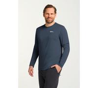 Rundhalspullover JACK WOLFSKIN "SKY THERMAL L/S M", Herren, Gr. XL (54/56), blau (midnight, sky), Oberstoff: 100% POLYESTER, Pullover Rundhalspullover (73032642-XL) midnight, sky