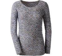 Rundhalspullover jeansblau-gemustert 40