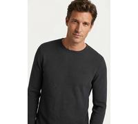 Rundhalspullover JOOP JEANS "Svenor", Herren, Gr. XL, dunkelblau, Strick, Obermaterial: 100% Baumwolle, clean, unifarben, normal normal, Rundhals, Bündchen, Pullover Rundhalspullover, mit feinem Struk
