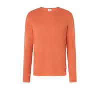 Rundhalspullover JOOP JEANS "Svenor", Damen, Gr. XXL, bright orange, Strick, Obermaterial: 100% Baumwolle, clean, unifarben, normal normal, Rundhals, Bündchen, Pullover Rundhalspullover, mit feinem St