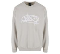 Rundhalspullover K1X "K1X K1X Stars Logo Crewneck", Herren, Gr. S, grau, 65% Baumwolle, 35% Polyester, mehrfarbig, normal, Rundhals, Pullover Rundhalspullover (99108125-S) grau