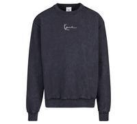 Rundhalspullover KARL KANI "Karl Kani Herren", Herren, Gr. S, schwarz, 80% Baumwolle, 20% Polyester, mehrfarbig, loose fit, Rundhals, Pullover Rundhalspullover (45359057-S) schwarz