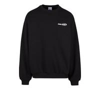 Rundhalspullover KARL KANI "Karl Kani Woven Signature Resist Love Crew", Herren, Gr. M, schwarz, 65% Baumwolle, 35% Polyester, mehrfarbig, normal, Rundhals, Pullover Rundhalspullover (98040739-M) schw