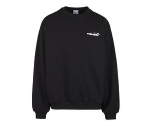 Rundhalspullover KARL KANI "Karl Kani Woven Signature Resist Love Crew", Herren, Gr. S, schwarz, 65% Baumwolle, 35% Polyester, mehrfarbig, normal, Rundhals, Pullover Rundhalspullover (98040739-S) schw