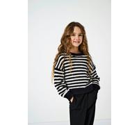 Only Newpiumo Sweater Schwarz 9-10 Years Mädchen (Herstellerartikelnummer: 15306452-Black/StripesEgret-134/140)