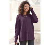Rundhalspullover LASCANA Gr. 40/42, lila Damen Pullover (99414233-40) lila