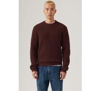 Rundhalspullover LEVI'S, Herren, Gr. XL, hot chocolate heather, Grobstrick, Obermaterial: 80% Wolle, 20% Polyamid, normal hüftbedeckend, Rundhals, Rippbündchen, Pullover (42626769-XL) hot chocolate he