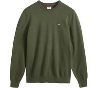 Rundhalspullover LEVI'S "LIGHTWEIGHT HM SWEATER", Herren, Gr. M, deep depths, Strick, Obermaterial: 100% Baumwolle, regular fit normal, Rundhals, angesetztes Bündchen, Pullover Rundhalspullover, Feing