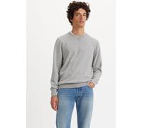 Rundhalspullover LEVI'S "LIGHTWEIGHT HM SWEATER", Herren, Gr. M, grau (mid tone grau heathe), Strick, Obermaterial: 100% Baumwolle, Rundhals, Pullover Rundhalspullover (50788819-M) mid tone grau heath