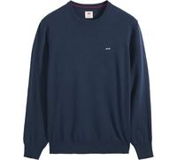 Rundhalspullover LEVI'S "LIGHTWEIGHT HM SWEATER", Herren, Gr. M, naval academy, Strick, Obermaterial: 100% Baumwolle, regular fit normal, Rundhals, angesetztes Bündchen, Pullover Rundhalspullover, Fei