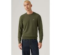 Rundhalspullover LEVI'S "LIGHTWEIGHT HM SWEATER", Herren, Gr. S, deep depths, Strick, Obermaterial: 94% Baumwolle, 4% Polyamid, 2% Elasthan, Rundhals, Pullover Rundhalspullover (94136241-S) deep depth