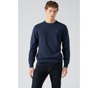 Rundhalspullover LEVI'S "LIGHTWEIGHT HM SWEATER", Herren, Gr. XL, blau (naval academy), Strick, Obermaterial: 100% Baumwolle, regular fit normal, Rundhals, angesetztes Bündchen, Pullover Rundhalspullo