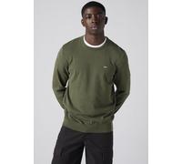 Rundhalspullover LEVI'S "LIGHTWEIGHT HM SWEATER", Herren, Gr. XL, grün (deep depths), Strick, Obermaterial: 100% Baumwolle, regular fit normal, Rundhals, angesetztes Bündchen, Pullover Rundhalspullove