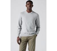 Rundhalspullover LEVI'S "LIGHTWEIGHT HM SWEATER", Herren, Gr. XXL, grau (mid tone grau heather), Strick, Obermaterial: 100% Baumwolle, regular fit normal, Rundhals, angesetztes Bündchen, Pullover Rund