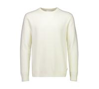 Rundhalspullover LINDBERGH, Herren, Gr. XL, sanftes weiß, Strick, Obermaterial: 52% Viskose, 26% Polyester, 22% Polyamid, unifarben, regular fit hüftbedeckend, Rundhals, Flachstrickbündchen, Pullover 