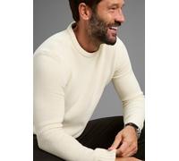 Rundhalspullover MAN'S WORLD "Neue Kollektion Zeitlos & vielseitiger Basic Style", Herren, Gr. 5XL (72/74), beige melange, Strick, Obermaterial: 80% Polyacryl, 20% Baumwolle, meliert, regular fit, Run
