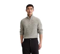 Rundhalspullover MARC O'POLO "aus Baumwoll-Schurwoll-Mix", Damen, Gr. 3XL, light beige, Obermaterial: 68% Baumwolle, 17% Schurwolle, 8% Polyamid, 7% Polyester, unifarben, Rundhals, Pullover Rundhalspu