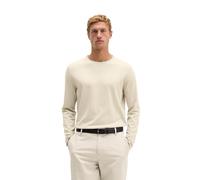 Rundhalspullover MARC O'POLO "aus Bio-Baumwoll-Kaschmir-Mix", Herren, Gr. XXL, beige (grau silk), Pullover Rundhalspullover (90685021-XXL) grau silk