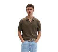 Rundhalspullover MARC O'POLO "aus Bio-Baumwolle und Leinen", Herren, Gr. M, schwarz nickle, Obermaterial: 65% Leinen, 35% Baumwolle, unifarben, Rundhals, Pullover Rundhalspullover (43870916-M) schwarz