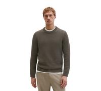 Rundhalspullover MARC O'POLO "aus lockerem Bändchengarn", Herren, Gr. M, schwarz nickle, Obermaterial: 74% Baumwolle, 26% Polyamid, unifarben, Rundhals, Pullover Rundhalspullover (21202359-M) schwarz 