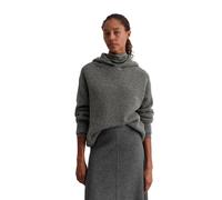 Rundhalspullover MARC O'POLO "aus Schurwolle-Alpakawolle-Mix", Damen, Gr. S, rocky grau melange, Obermaterial: 42% Schurwolle, 25% Polyacryl, 19% Alpaka, 13% Polyamid, 1% Elasthan, unifarben, Rundhals